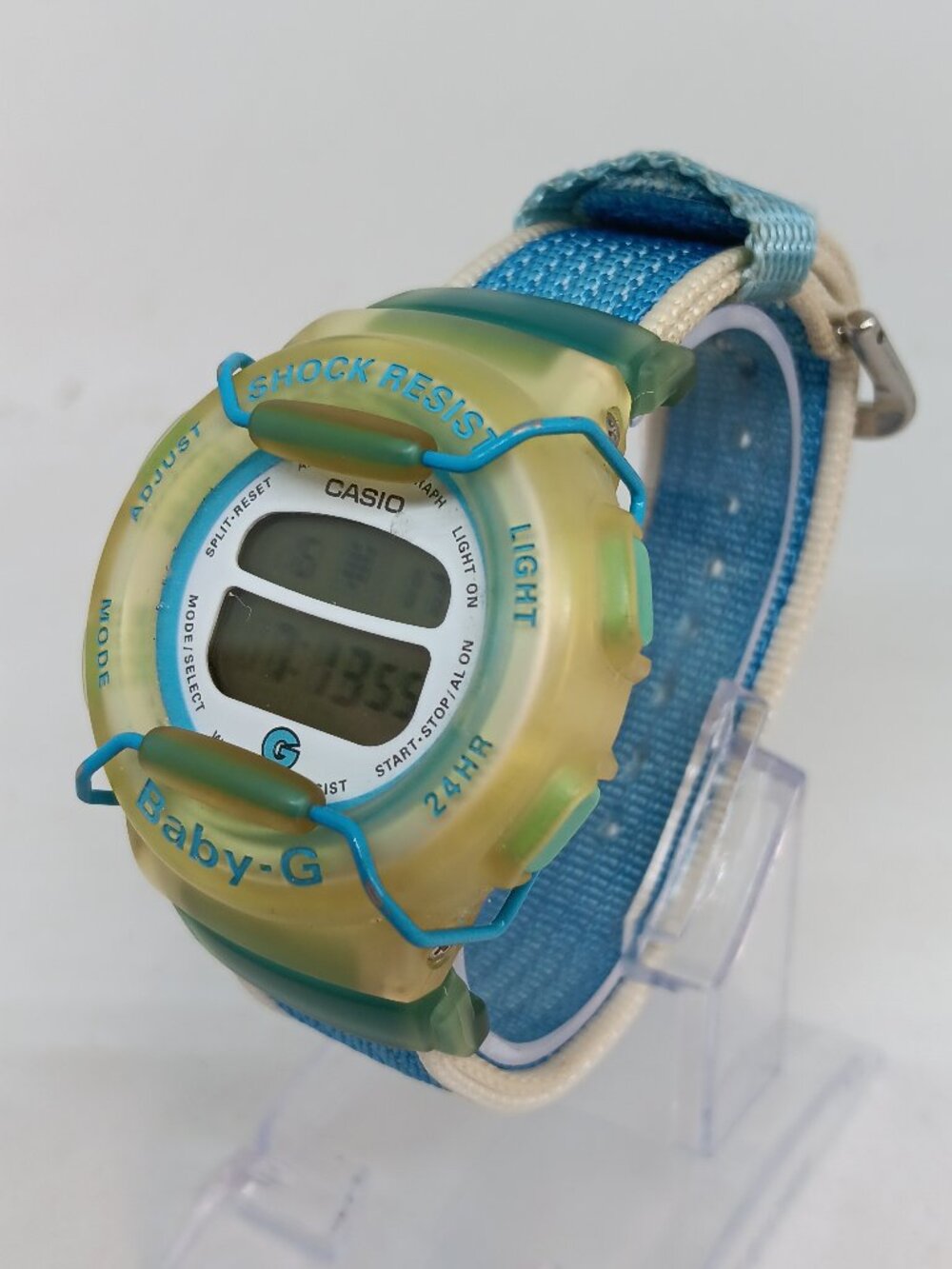 VINTAGE 1997 Casio Baby G BG-212 [1523] Women's 39mm Digital Watch NEW BATT